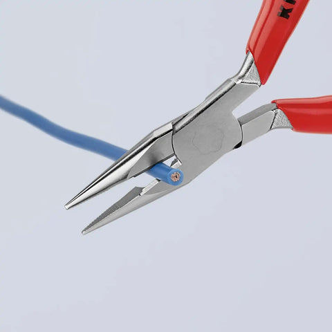 KNIPEX 25 03 125 Long Nose Pliers with Cutter-Comfort Grip