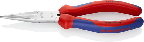 Knipex 3025190 Long Nose Pliers with Half Round Tips and Comfort Grip, 7.5 Inch