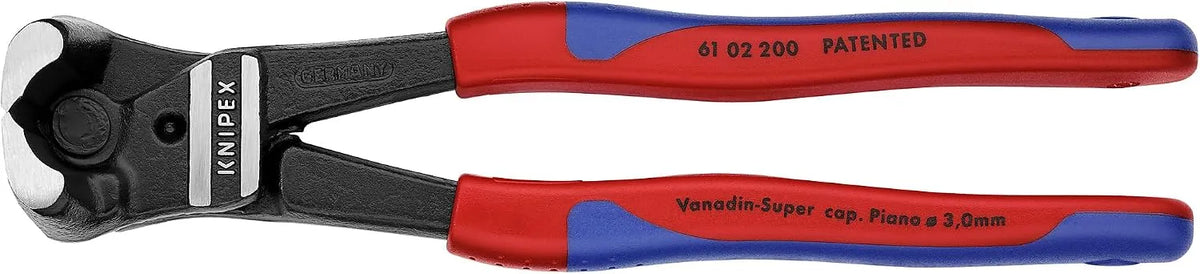 KNIPEX - 61 02 200 Tools - High Leverage Bolt End Cutting Nippers, Multi-Component (6102200)