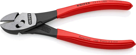 KNIPEX - 73 71 180 Knipex Tools LP - 7371180 TwinForce High Performance Leverage Diagonal Cutter with Dipped Handle, Red