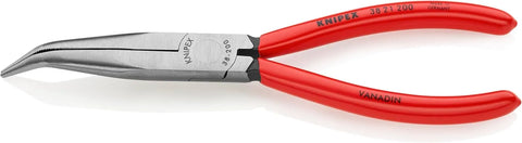KNIPEX Long Nose 40 Angled Pliers w/out Cut, Red | bike-hand-tools