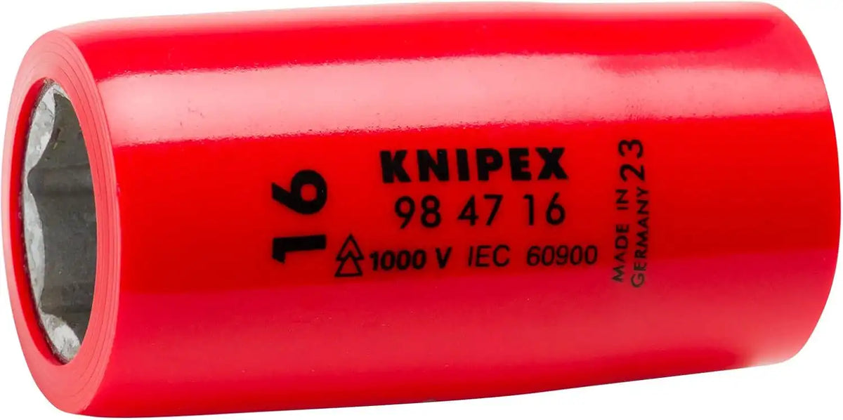 KNIPEX 98 47 16 1/2 16 Mm 1,000V Insulated Hex Socket