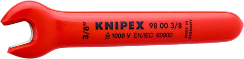 KNIPEX 98 00 3/8 1,000V Insulated 3/8 Open End Wrench