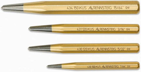 Rennsteig 9R 430 004 4 Pc Center Punch Set