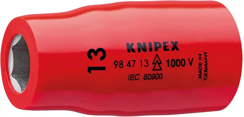 KNIPEX 98 47 13 1/2 13 Mm 1,000V Insulated Hex Socket