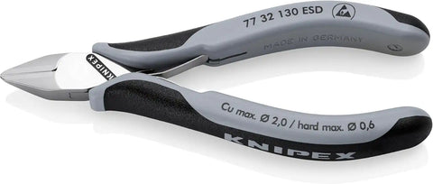 KNIPEX Tools 77 32 130 ESD Electronics Diagonal Cutters, ESD Handles, 5-1/4"