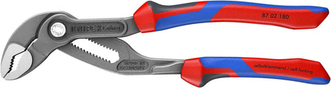 KNIPEX - 9K 00 80 05 US Tools - 3 Piece Multi-Component Cobra Set (7, 10, & 12) (9K008005US) | Multi-Component Handles | Steel Construction | 3-Piece Set | 7 Inch Length | 10 Inch Length | 12 Inch Length | Precision Grip