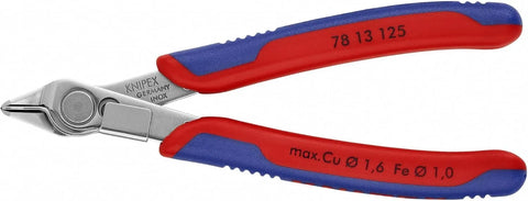 KNIPEX - 78 13 125 Tools - Electronics Super-Knips, INOX Steel, Multi-Component (7813125), 5-Inch with Lead Catcher
