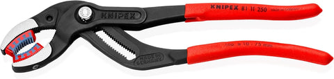 KNIPEX 81 11 250 Pipe Gripping Pliers With Replaceable Plastic Jaws