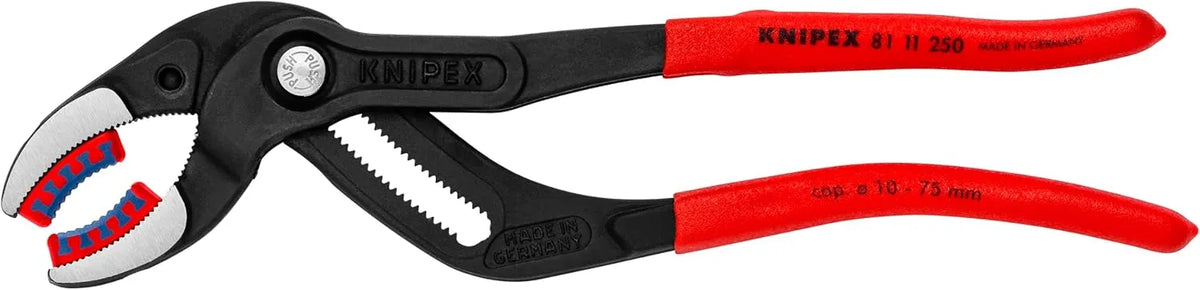 KNIPEX 81 11 250 Pipe Gripping Pliers With Replaceable Plastic Jaws