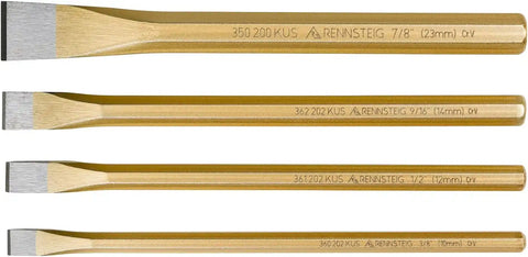 Rennsteig 9R 350 004 4 Pc Cold Chisel Set