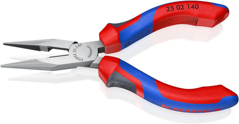 KNIPEX 25 02 140 Long Nose Pliers with Cutter-Comfort Grip