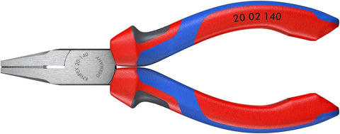 KNIPEX 20 02 140 Flat Nose Pliers-Comfort Grip