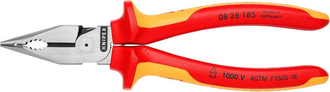 KNIPEX Tools 08 28 185 Needle-Nose Combination Pliers, 7-1/4"