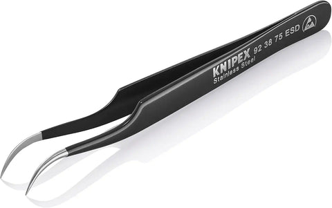 KNIPEX - 92 38 75 ESD Tools - Precision Tweezers, ESD (923875ESD)