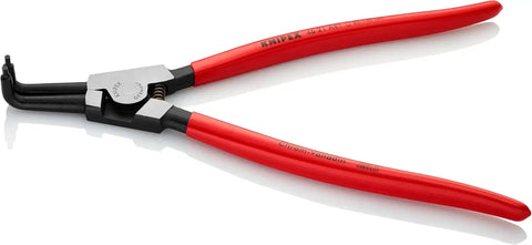 KNIPEX - 46 21 A41 Tools - Circlip Pliers, External, 90 Degree Angled, Forged Tip, 3 11/32"-5 1/2" Shaft Dia. (4621A41) Black
