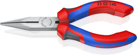 KNIPEX 25 02 140 Long Nose Pliers with Cutter-Comfort Grip