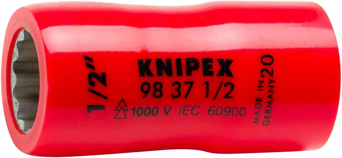 KNIPEX 98 37 1/2 3/8 1,000V Insulated 1/2 Hexagon Socket