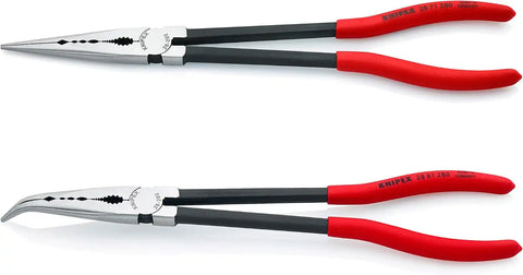 Knipex Tools 9K 00 80 128 US 11" Extra Long Needle Nose Pliers Set with Keeper Pouch,