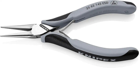 KNIPEX Tools 35 62 145 ESD Electronics Pliers-Half Round Tips, ESD Handles, 5-3/4"