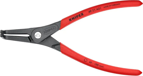 KNIPEX - 46 21 A31 Tools - Precision Circlip Pliers, External, 90 Degree Angled, 1 37/64"-3 15/16" Shaft Dia. (4921A31), 8.50