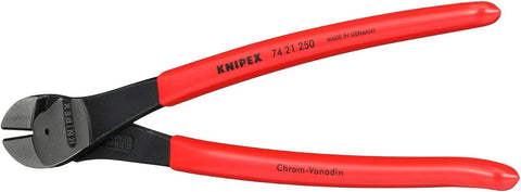 KNIPEX Tools KNIPEX 74 21 250 High Leverage Angled Diagonal Cutters