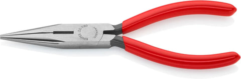 KNIPEX - 25 01 160 Tools - Long Nose Pliers With Cutter (2501160), 6-1/4 inches