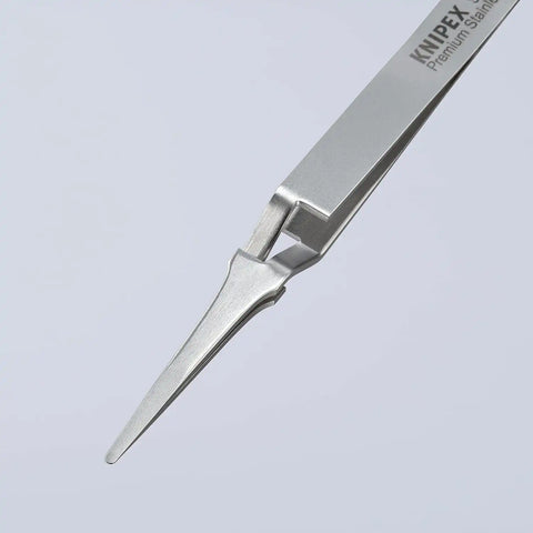 KNIPEX Tools 92 91 01 Premium Stainless Steel Gripping Tweezers-Replaceable Tips, 4-3/4"