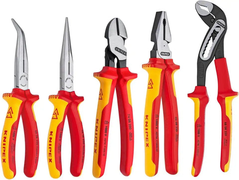 KNIPEX Tools 9K 00 80 142 US 5 Pc 1000V Insulated Pliers Set