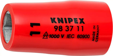 KNIPEX 98 99 11 S4 10 Piece 1,000V Insulated Socket Set 3/8 Metric Drive