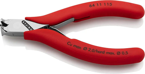 KNIPEX Tools 64 11 115 Electronics End Cutting Nippers, 4.5-Inch