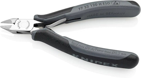 KNIPEX Tools 77 32 120 H ESD Electronics Diagonal Cutters, Carbide Cutting Edges, 4.75-Inch