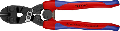 KNIPEX Tools 72 62 200 High Leverage Flush Cutter for Plastic and Soft Metal, 8-Inch