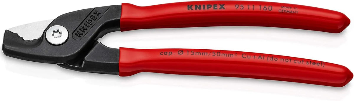 KNIPEX Tools 95 11 160 StepCut Cable Shears, 6.25-Inch