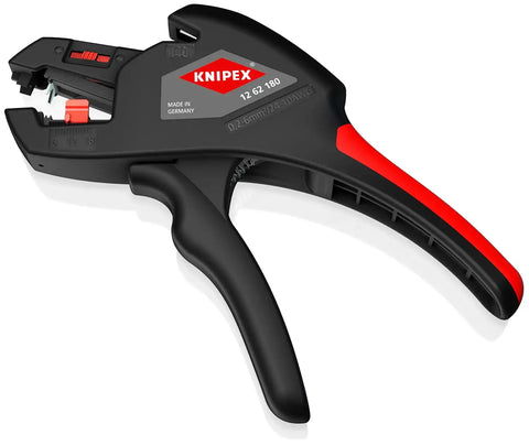 KNIPEX Tools 12 62 180 SBA ComStrip Automatic Wire Stripper 10-24 AWG, 7-1/4"