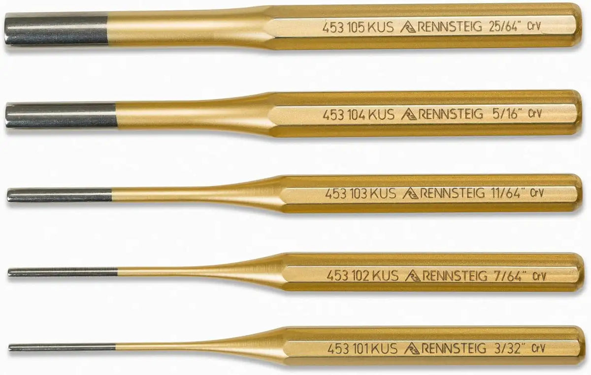Rennsteig 9R 450 005 5 Pc Pin Punch Set