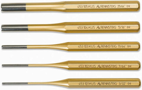Rennsteig 9R 450 005 5 Pc Pin Punch Set