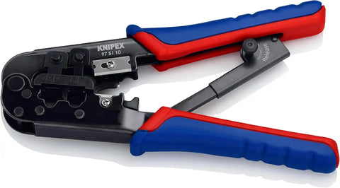 KNIPEX 97 51 10 Western Plug Type Comfort Grip Crimping Pliers