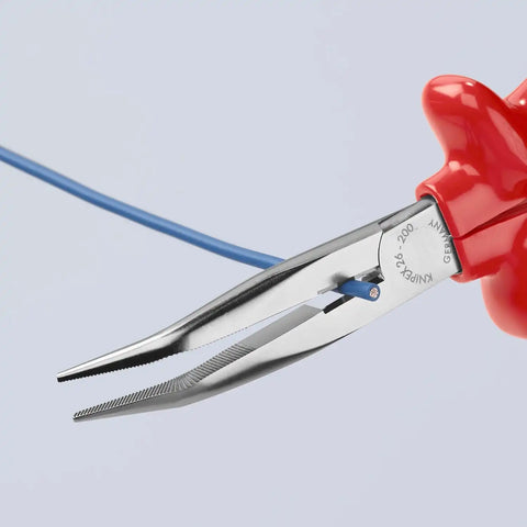 Long Nose 40 Angled Pliers w/Cut-1000V Insulated