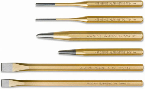 Rennsteig 9R 400 006 6 Pc Punch and Chisel Set