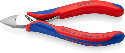 KNIPEX Tools 5-1/4" Electronics Diagonal Cutter, Ergonomic Grip (7742130)