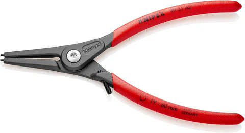 KNIPEX Tools 49 31 A2 Precision Circlip Snap-Ring Pliers with Limiter, External Straight