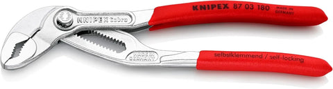 KNIPEX - 87 03 180 Tools - Cobra Water Pump Pliers, Chrome (8703180)