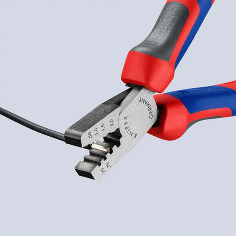 KNIPEX 97 62 145 A Comfort Grip Crimping Pliers For Cable Links