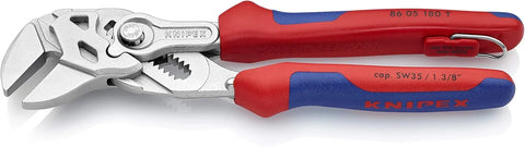 KNIPEX Tools 86 05 180 T BKA 7" Pliers Wrench with Tether Attachment-Comfort Grip