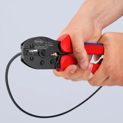 KNIPEX Tools 97 52 42 KNIPEX PreciForce® Crimping Pliers For MC4/MC4 EVO 2, 8-1/2"