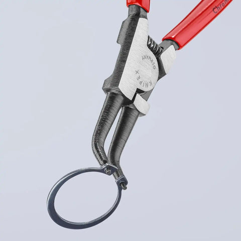 KNIPEX Tools - 4 Piece External Circlip Set, 45 Degree (9K001902US), Red