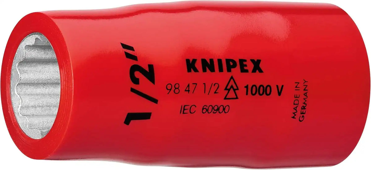 KNIPEX 98 47 1/2 1/2 1/2 1,000V Insulated Hex Socket