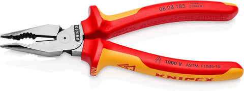 KNIPEX Tools 08 28 185 Needle-Nose Combination Pliers, 7-1/4"