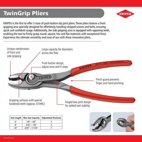TwinGrip Pliers, 10-inch